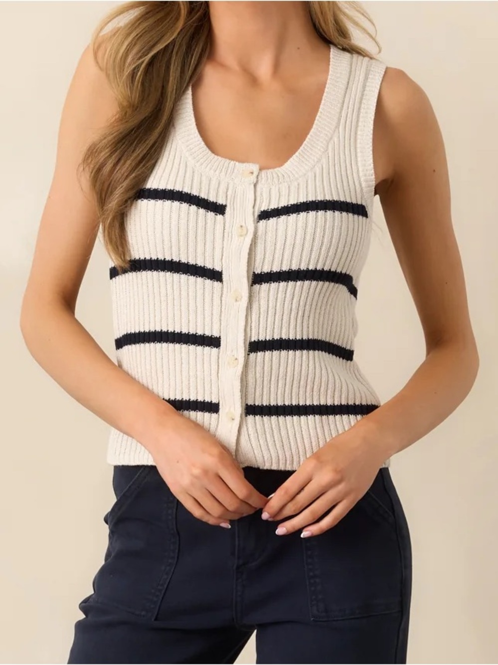 Z Supply Sycamore Stripe Sweater Vest : Small